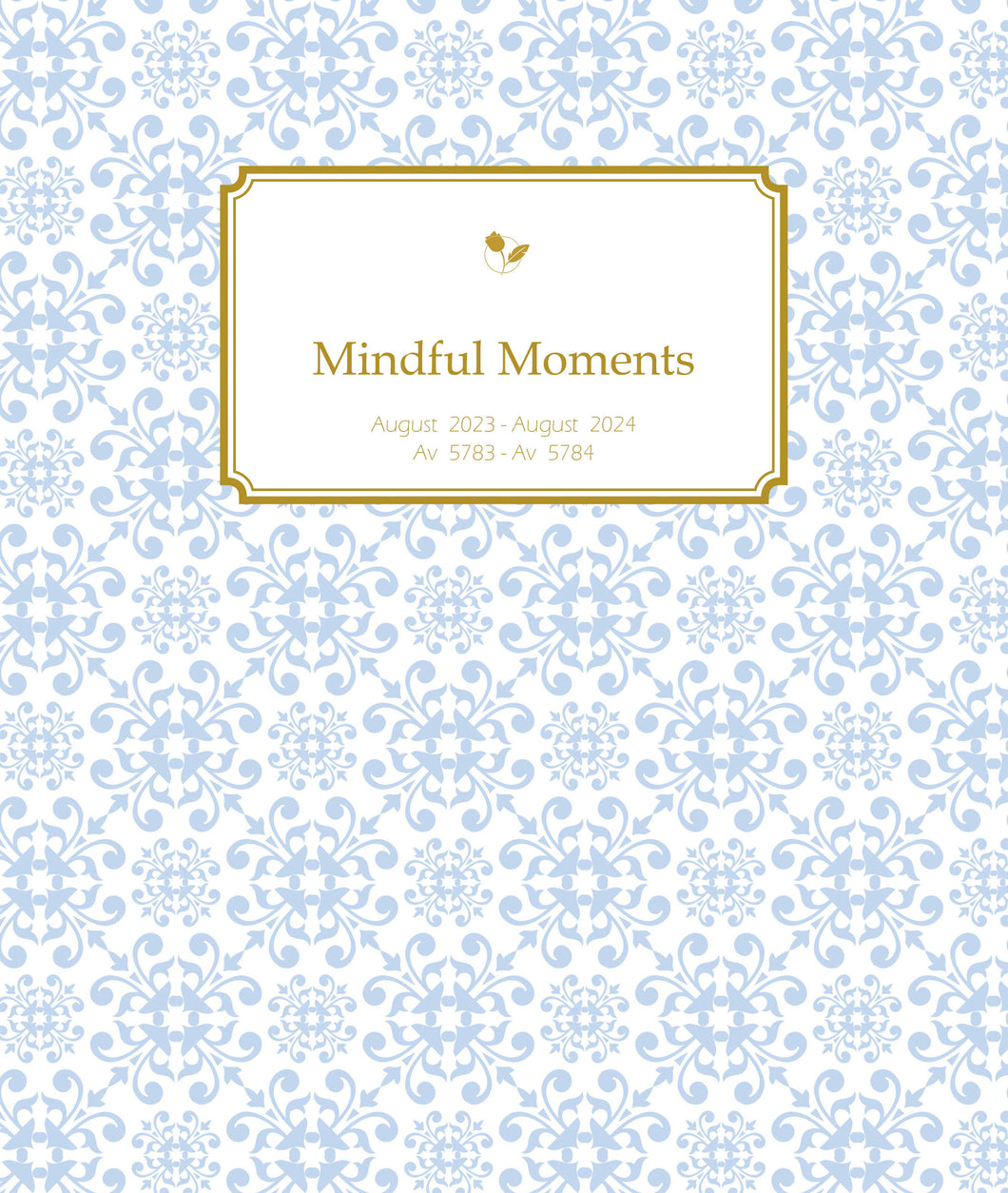Mindful Moments Planner 5784 (August 2023-August 2024), Azul