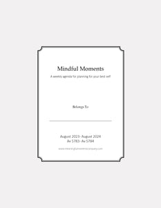 Mindful Moments Planner 5784 (August 2023-August 2024), Moonlight