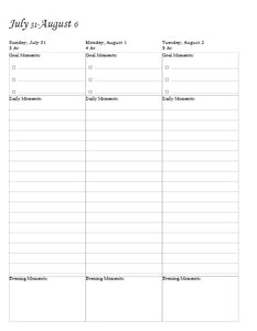 Mindful Moments Planner 5784 (August 2023-August 2024), Moonlight