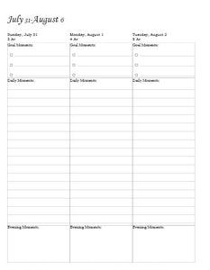 Mindful Moments Planner 5784 (August 2023-August 2024), Field of Dreams